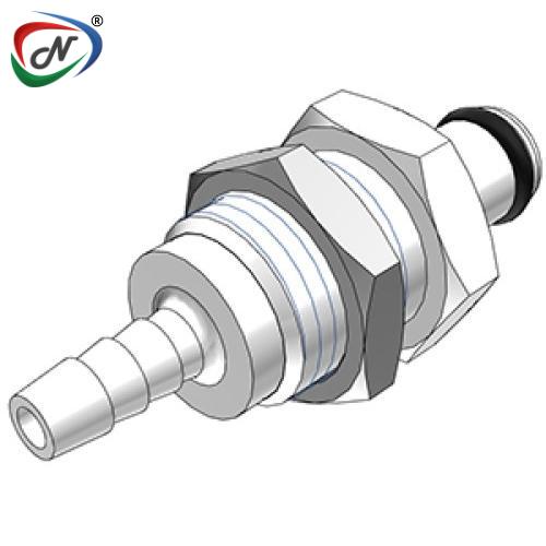 CPC Quick Connect & Disconnect Solutions PMC4203V 3/16 Hose Barb Non-Valved Panel Mount Acetal Coupling Insert FKM Seal NSSP006380