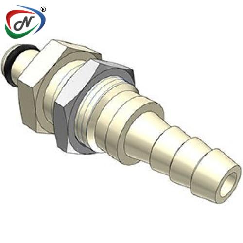 CPC Quick Connect & Disconnect Solutions PMC420412 1/4 Hose Barb Non-Valved Panel Mount Polypropylene Coupling Insert NSSP006379