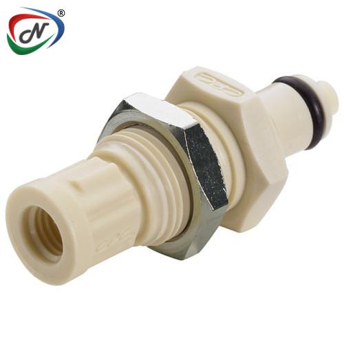 CPC Quick Connect & Disconnect Solutions PMC48042812 1/4-28 UNF Female Non-Valved Panel Mount Polypropylene Coupling Insert NSSP006377