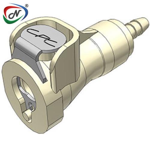 CPC Quick Connect & Disconnect Solutions PMCD100212V 1/8 NPT Valved Polypropylene Coupling Body FKM Seal NSSP006374