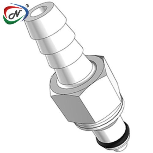 CPC Quick Connect & Disconnect Solutions PMCD2202V 1/8 Hose Barb Valved In-Line Acetal Coupling Insert FKM Seal NSSP006189