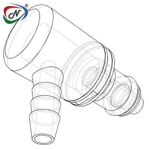 CPC Quick Connect & Disconnect Solutions PMCD230212  1/8 Hose Barb Valved Elbow Coupling Insert NSSP003989