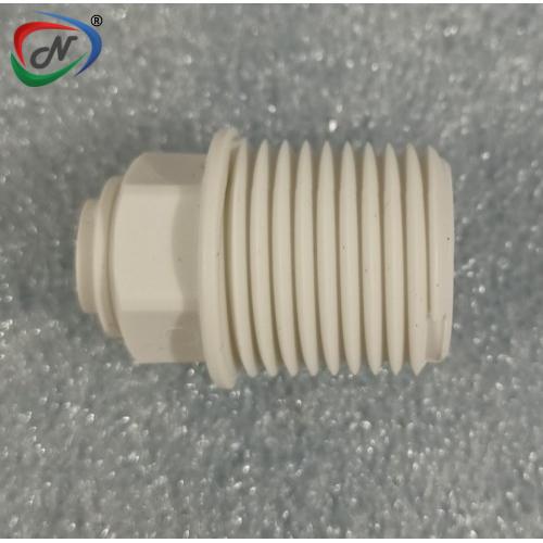 John Guest PP010824W John Guest Polypropylene Straight Adaptor (NPTF Thread) 1/4''X1/2'' NSSP003473