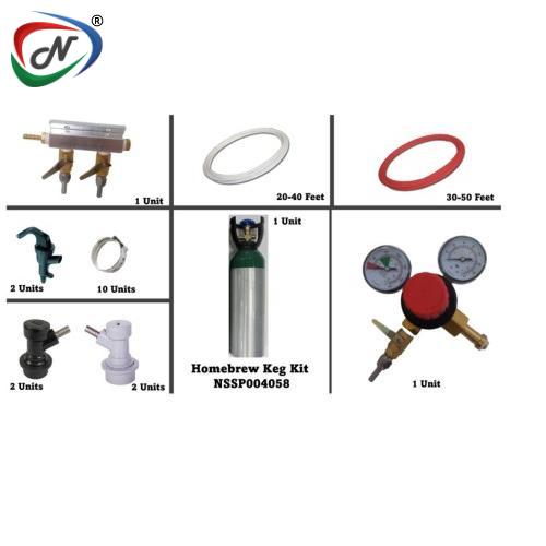 Nespl NESPL Homebrew Kegging Kit with 5L CO2 Tank and Double Taps NSSP004058