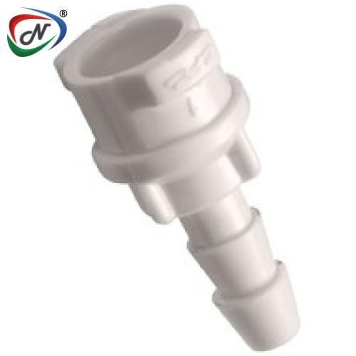 CPC Quick Connect & Disconnect Solutions SMF10297 1/8 HOSE BARB NON-VALVED IN-LINE DISPOSABLE ABS MOLDED WHITE COUPLING BODY NSSP004990