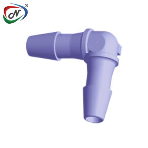 CPC Quick Connect & Disconnect Solutions HE491 Elbow Fitting, 1/8 HB X 1/8 HB Purple Tint Polycarbonate NSSP005099