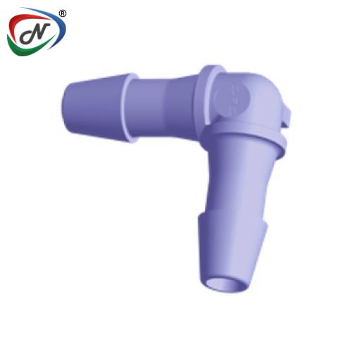 CPC Quick Connect & Disconnect Solutions HE591 Elbow Fitting, 5/32 HB X 5/32 HB, Purple Tint Polycarbonate NSSP005104