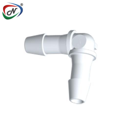 CPC Quick Connect & Disconnect Solutions HE630 Elbow Fitting, 3/16 HB X 3/16 HB, White Nylon NSSP005106