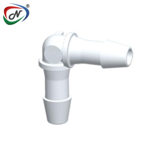 CPC Quick Connect & Disconnect Solutions HE670 Elbow Fitting, 3/16 HB X 3/16 HB, Natural PVDF NSSP005108