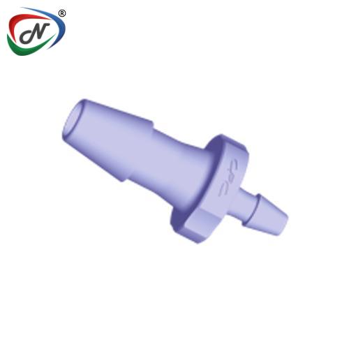 CPC Quick Connect & Disconnect Solutions HSR12891 Straight Reducer Fitting, 3/8 HB X 1/4 HB, Purple Tint Polycarbonate NSSP005572