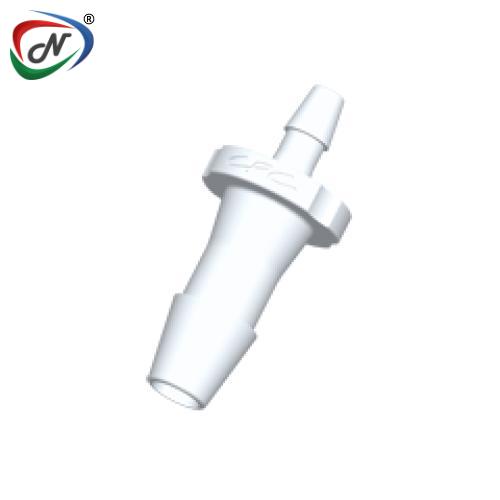 CPC Quick Connect & Disconnect Solutions HSR8470 Straight Reducer Fitting, 1/4 HB X 1/8 HB Natural PVDF NSSP005080