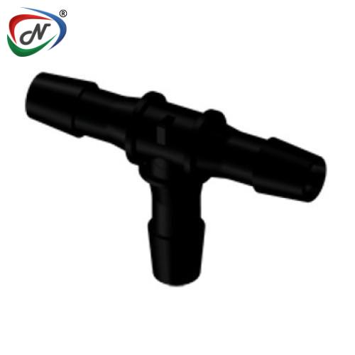 CPC Quick Connect & Disconnect Solutions HT1231 Tee Fitting, 3/8 HB X 3/8 HB X 3/8 HB Black Nylon NSSP005641