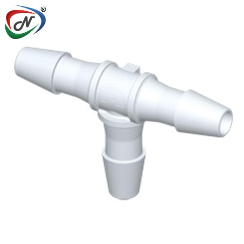 CPC Quick Connect & Disconnect Solutions HT430 Tee Fitting, 1/8 HB X 1/8 HB X 1/8 HB, White Nylon NSSP005655