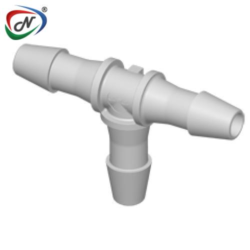 CPC Quick Connect & Disconnect Solutions HT5 Tee Fitting, 5/32 HB X 5/32 HB X 5/32 HB Natural Polypropylene NSSP005659