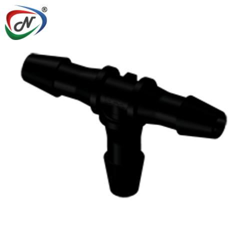 CPC Quick Connect & Disconnect Solutions HT531 Tee Fitting, 5/32 HB X 5/32 HB X 5/32 HB Black Nylon NSSP005661