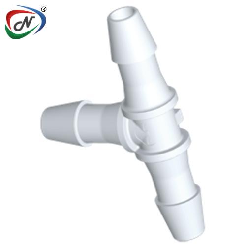 CPC Quick Connect & Disconnect Solutions HT570 Tee Fitting, 5/32 HB X 5/32 HB X 5/32 HB Natural PVDF NSSP005662