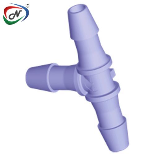 CPC Quick Connect & Disconnect Solutions HT591 Tee Fitting, 5/32 HB X 5/32 HB X 5/32 HB, Purple Tint Polycarbonate NSSP005663