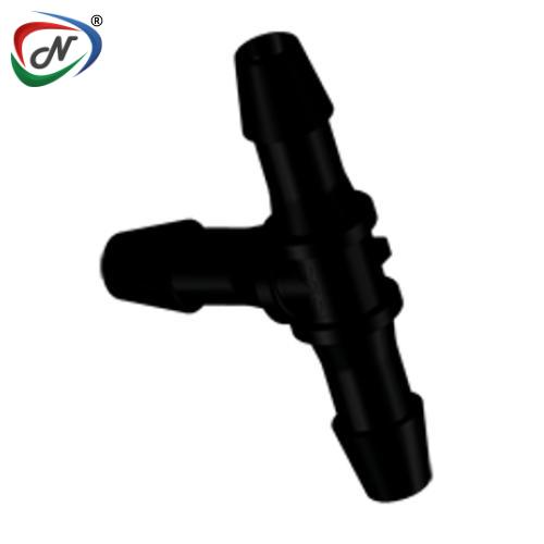 CPC Quick Connect & Disconnect Solutions HT631 Tee Fitting, 3/16 Hose Barb, Black Nylon NSSP005666