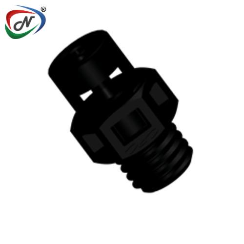 CPC Quick Connect & Disconnect Solutions KS231 Straight Fitting, 1/4-28 UNF X 1/16 HB Black Nylon NSSP005670