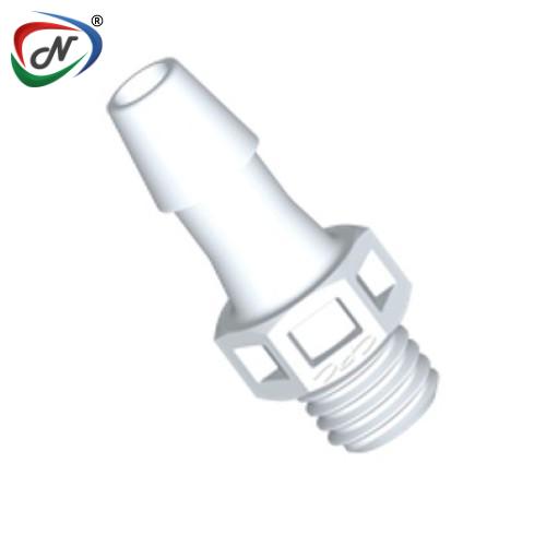 CPC Quick Connect & Disconnect Solutions KS530 Straight Fitting, 1/4-28 UNF X 5/32 HB White Nylon NSSP005768