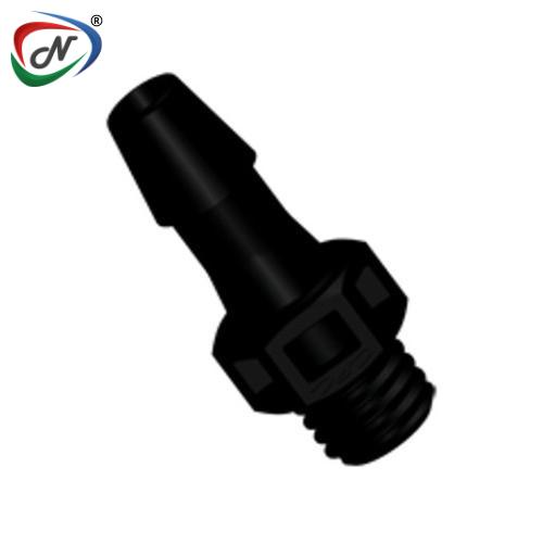 CPC Quick Connect & Disconnect Solutions KS531 Straight Fitting, 1/4-28 UNF X 5/32 HB Black Nylon NSSP005769